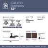 Prominence Home Calico, 52 in. Ceiling Fan with Light & Remote Control, Bronze 80036-40